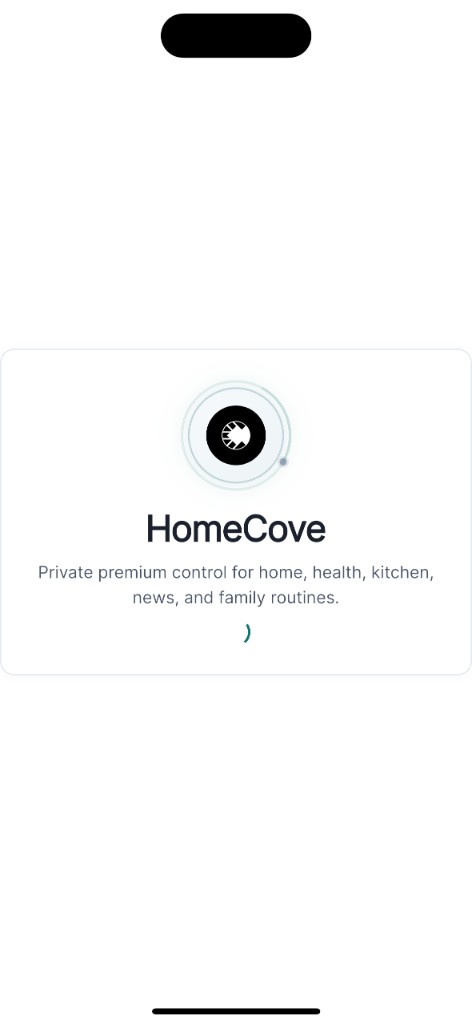 HomeCove app splash screen