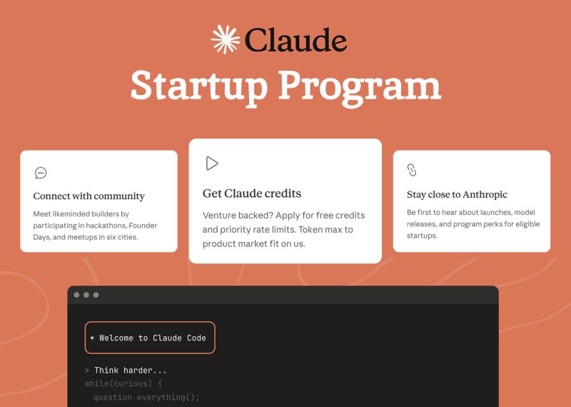 Claude Startup Program — Anthropic program for venture-backed founders