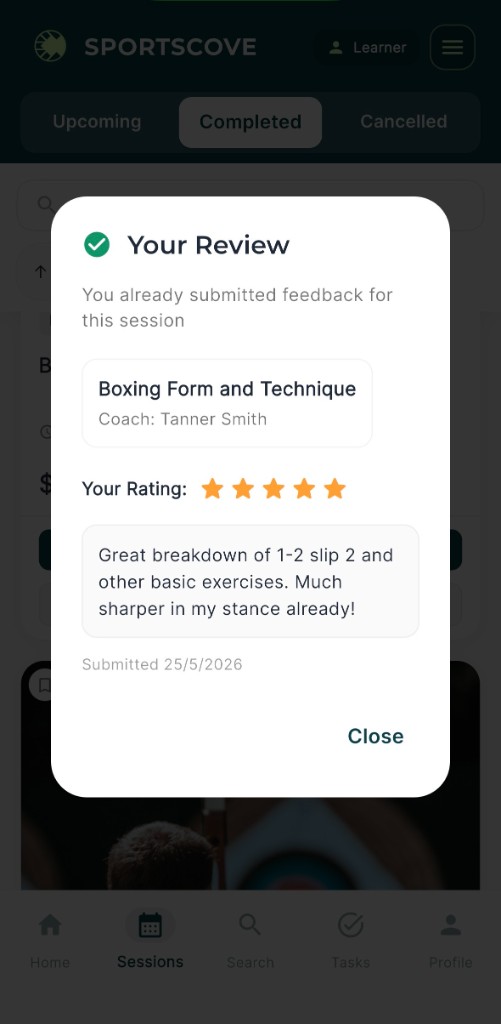 Review every session